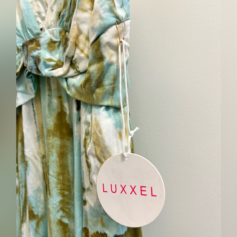 NWT Luxxel Pattern Maxi Beach Dress - Picture 7 of 9